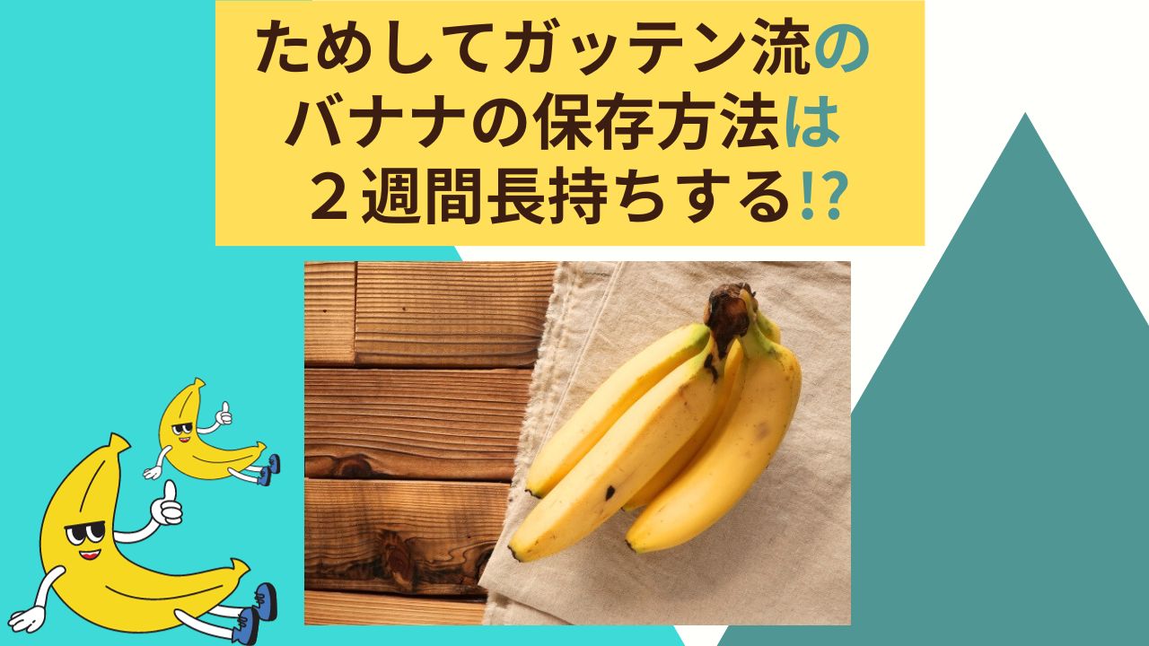 バナナの保存方法はためしてガッテン流で長持ちする♪伊藤家の食卓流は夏におすすめの保存法常温や冷凍での方法も解説 ある日のベリーファーム 8753